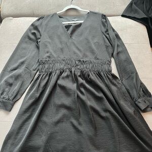 Elegant black Long Sleeve Dress